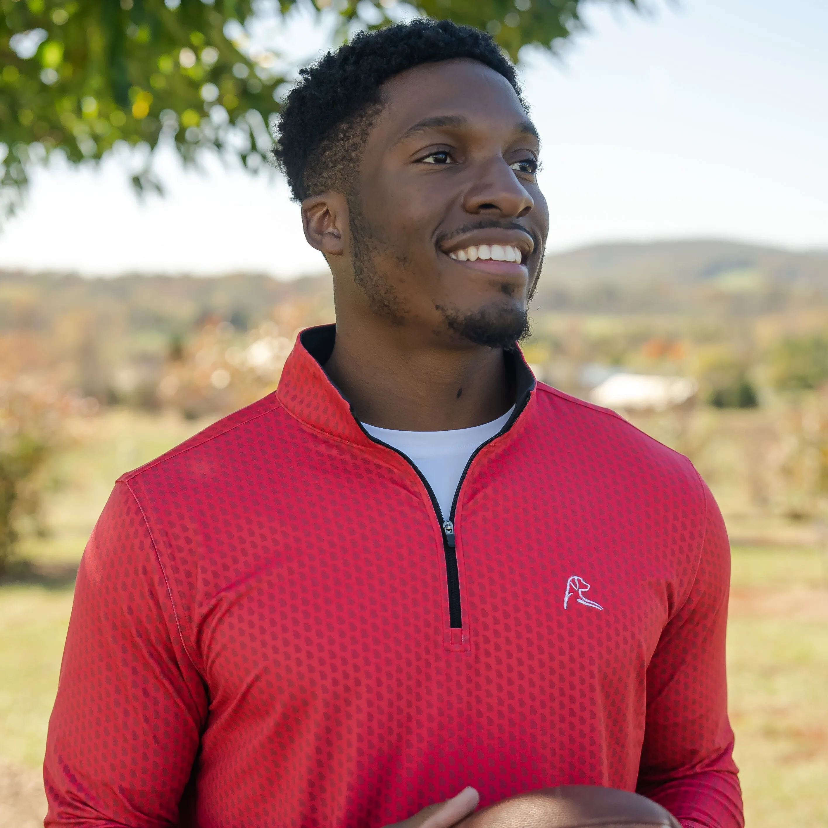 Peach State Performance Q-Zip | The Peach State - Classic Red/Carmine Red
