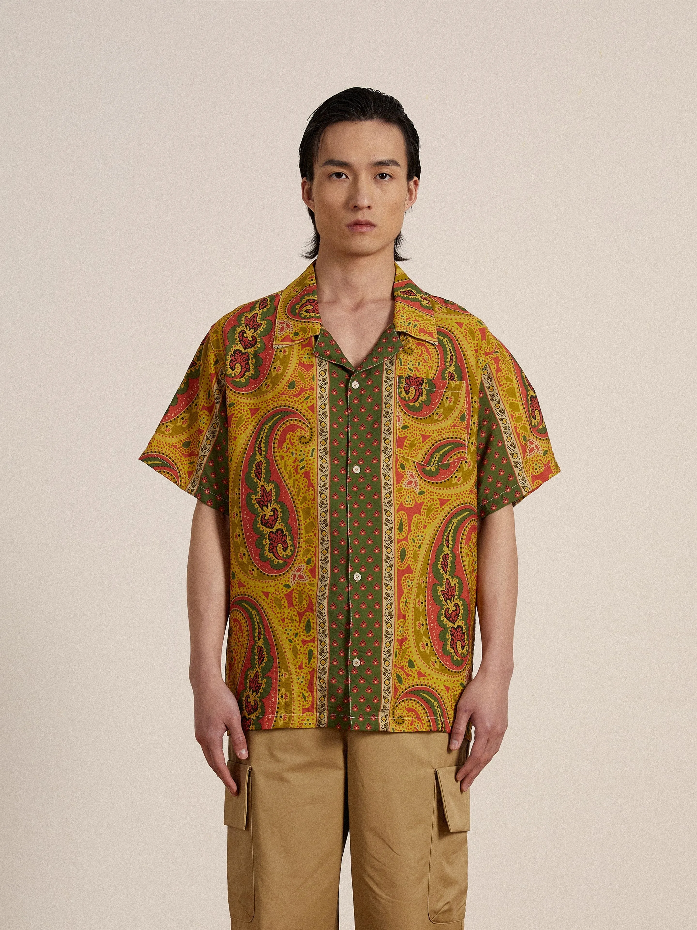 Pench Paisley SS Camp Shirt