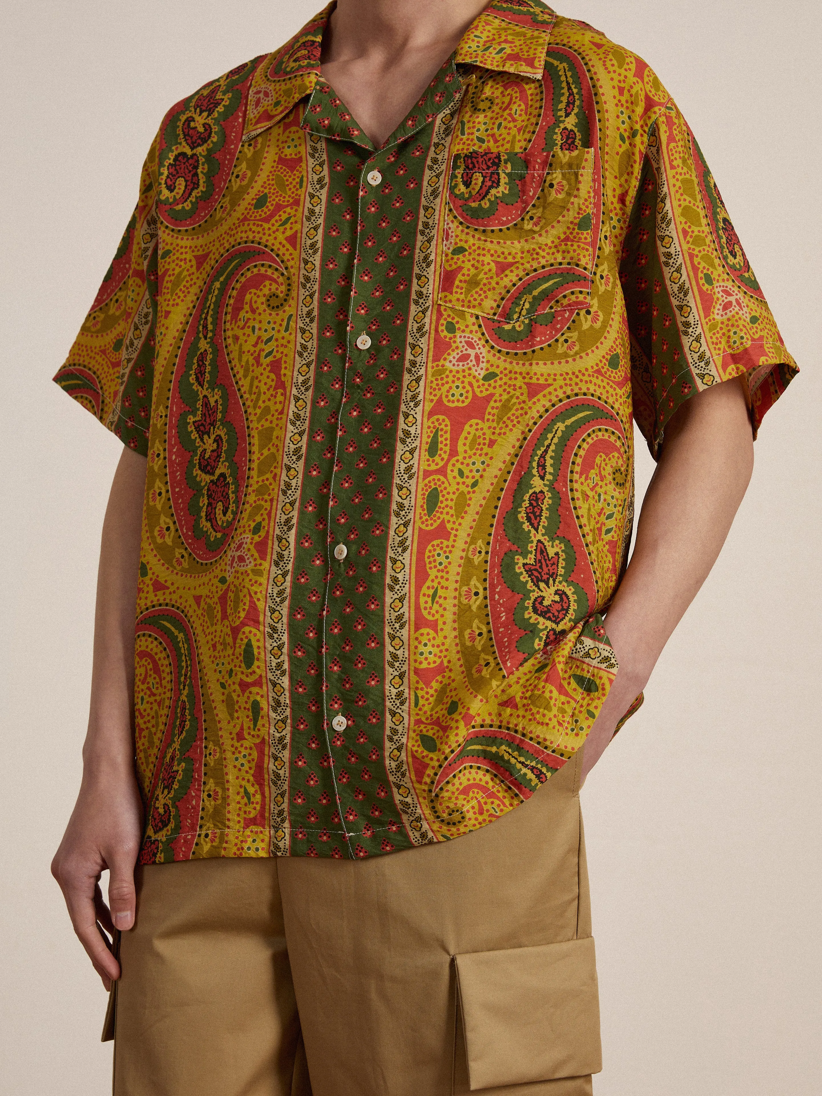 Pench Paisley SS Camp Shirt