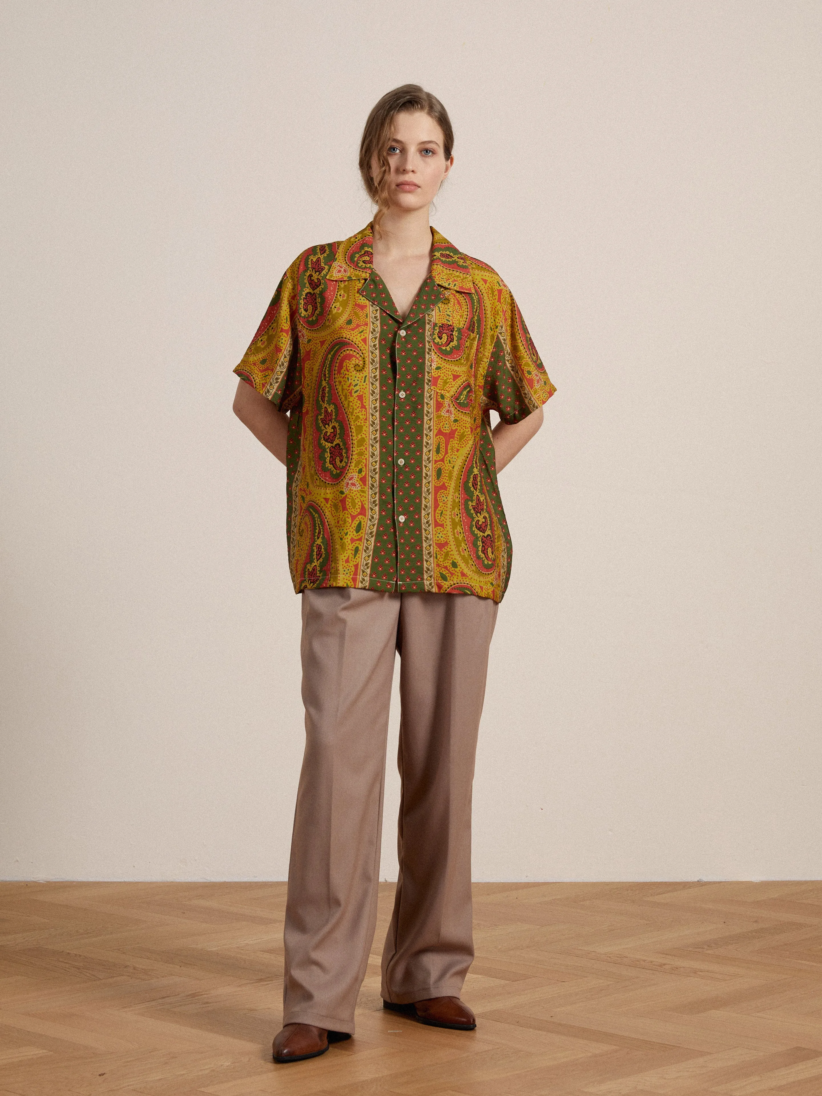 Pench Paisley SS Camp Shirt