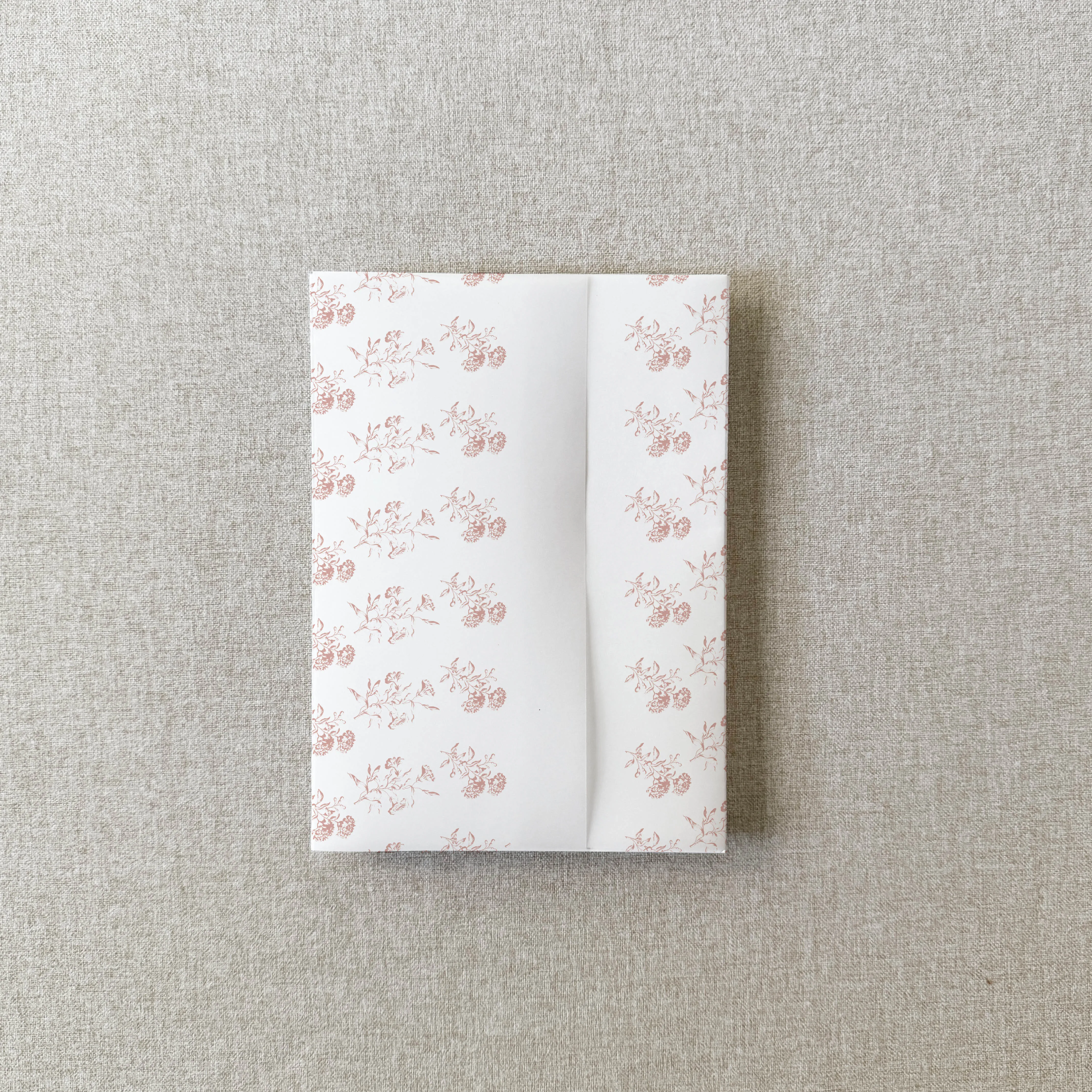 Pink Toile Vellum Wrap | A7 or A6 | Set of 10