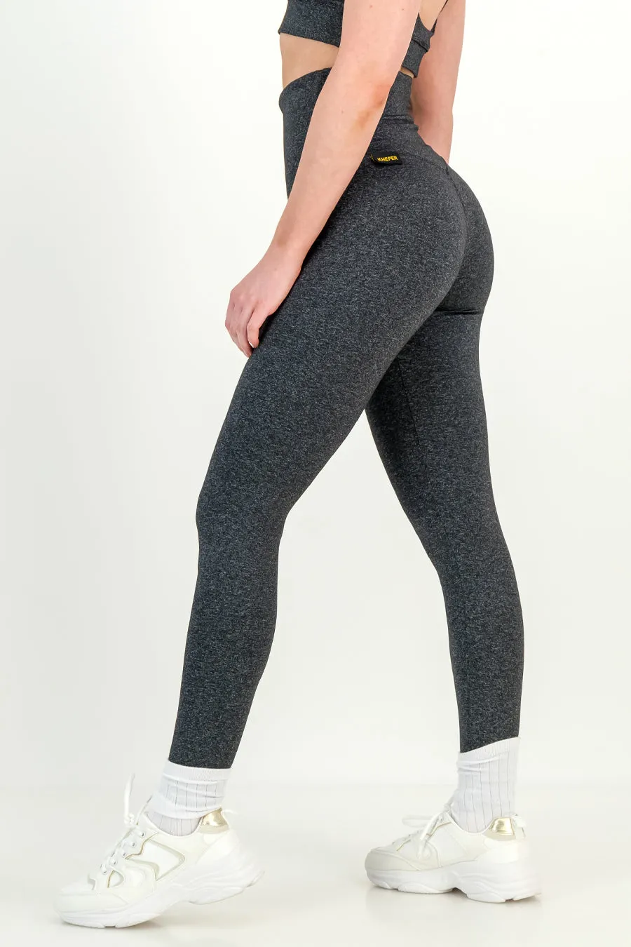 Power VPOP Shape Leggings  - Grey Melange