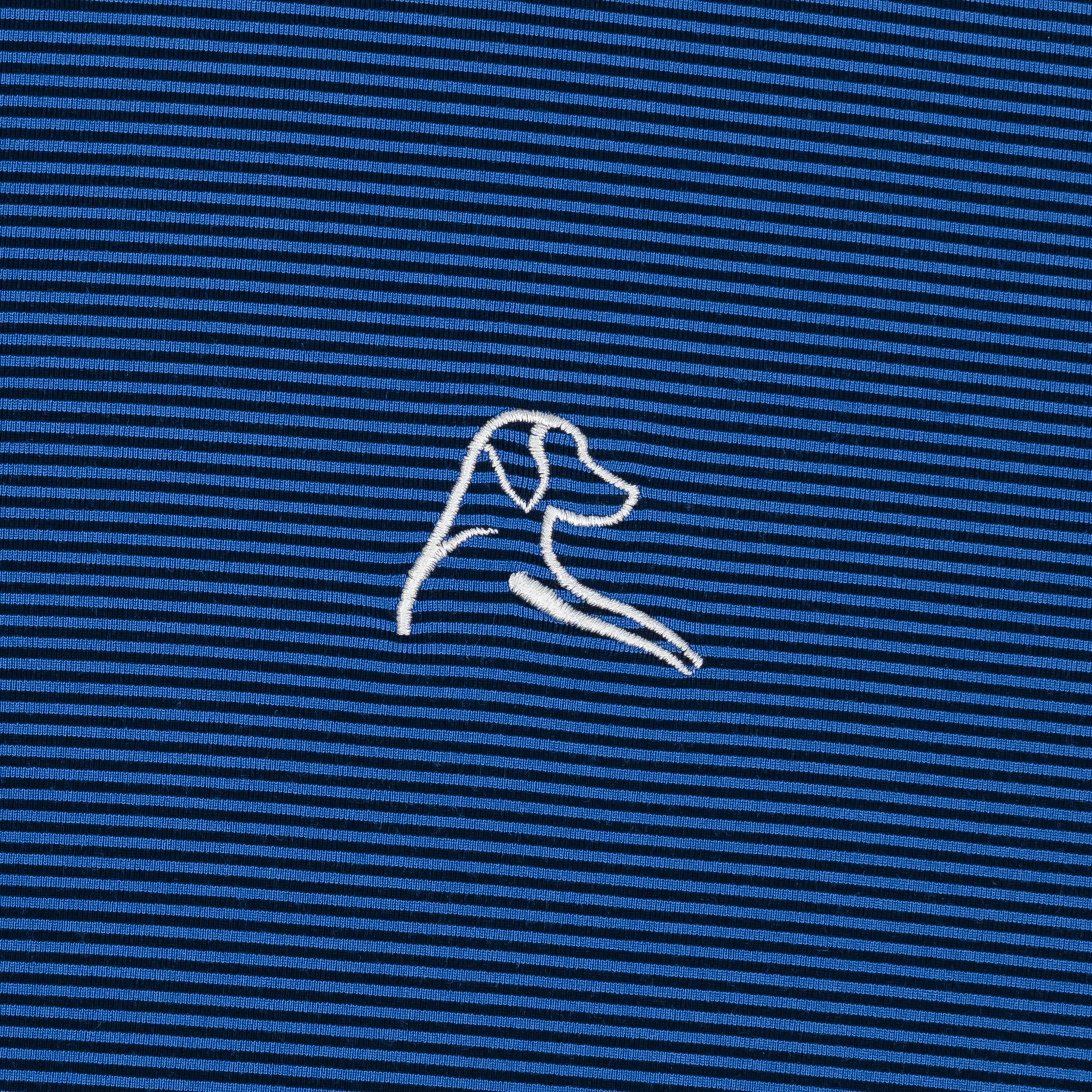 Rec Stripe Performance Q-Zip | The Rec Stripe - Bunker Blue/Fleet Navy