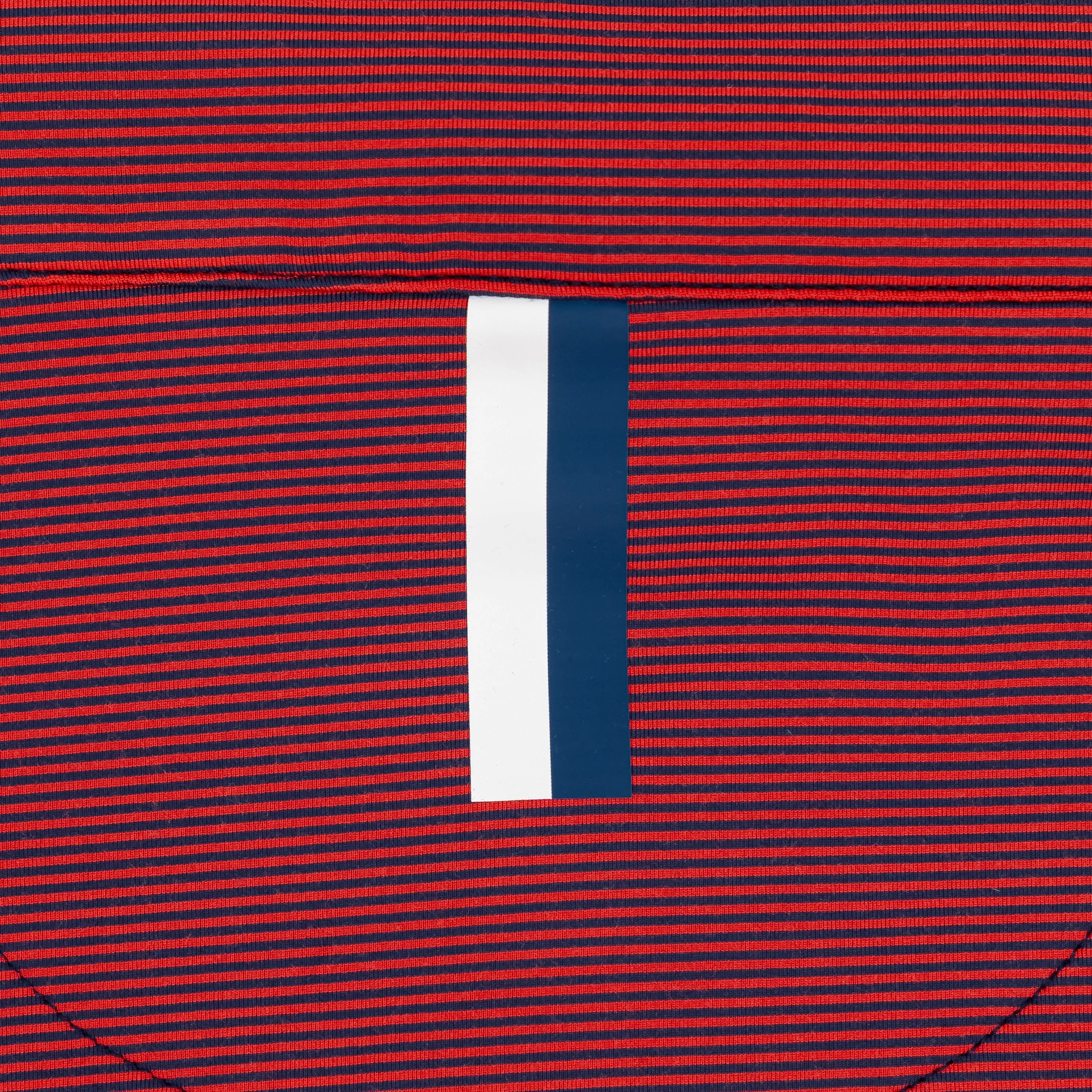 Rec Stripe Performance Q-Zip | The Rec Stripe - Classic Red/Admiral Navy