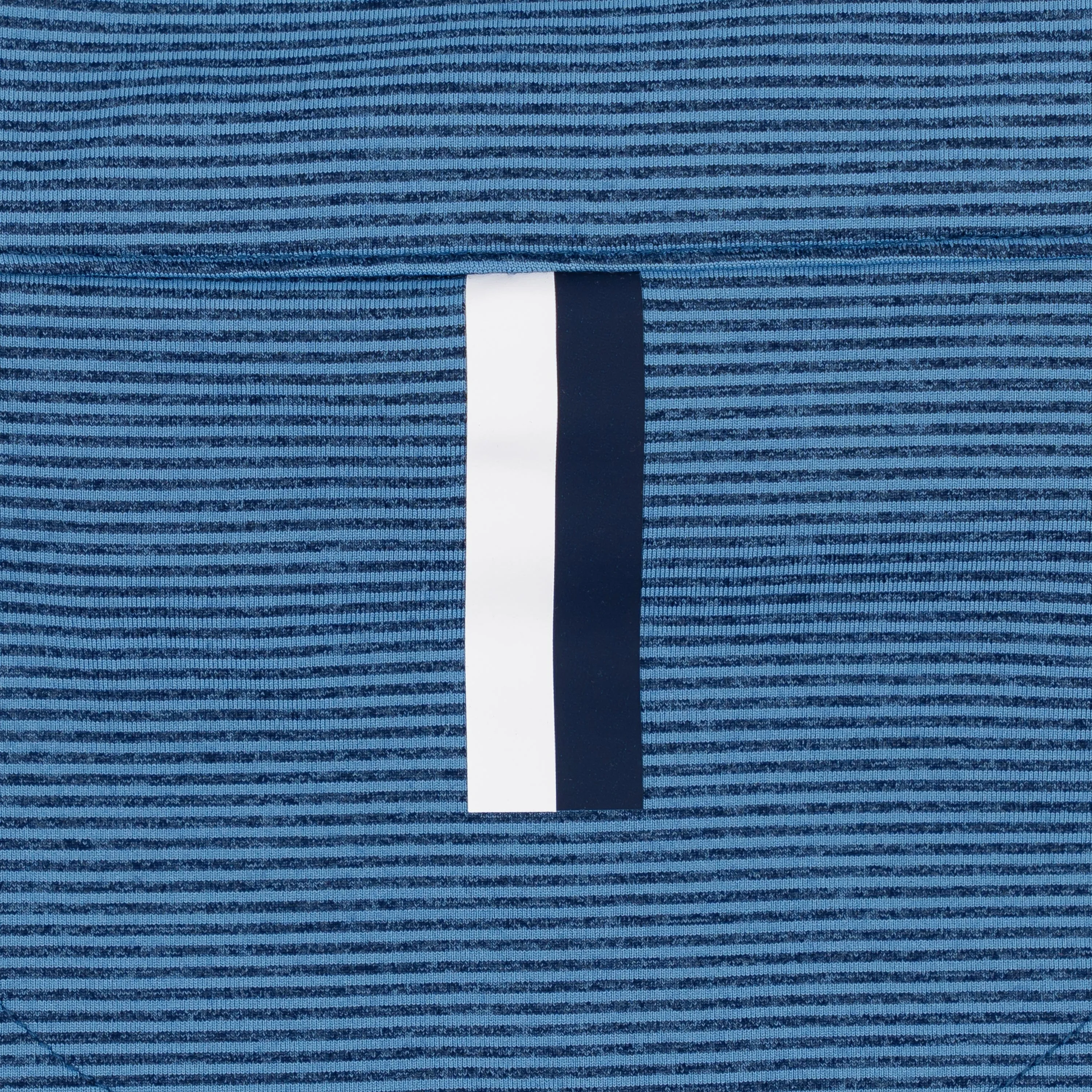 Riva Heather Stripe Performance Q-Zip | The Riva Heather Stripe - Highcountry Blue/Fleet Navy