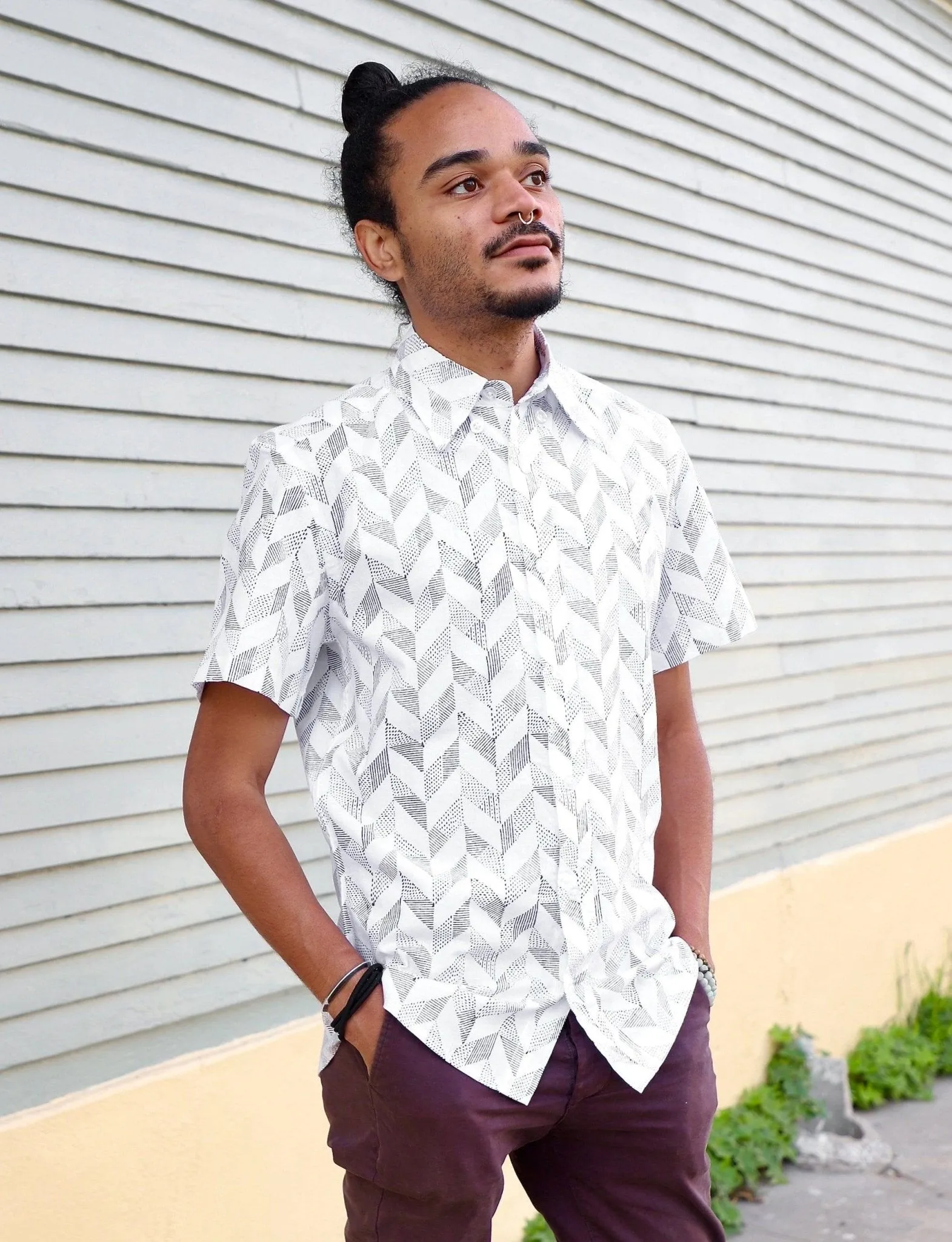 Sparrow Organic Cotton Men's Button Down Shirt - FINAL SALE