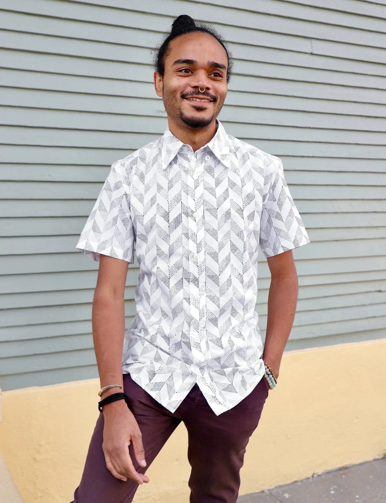 Sparrow Organic Cotton Men's Button Down Shirt - FINAL SALE