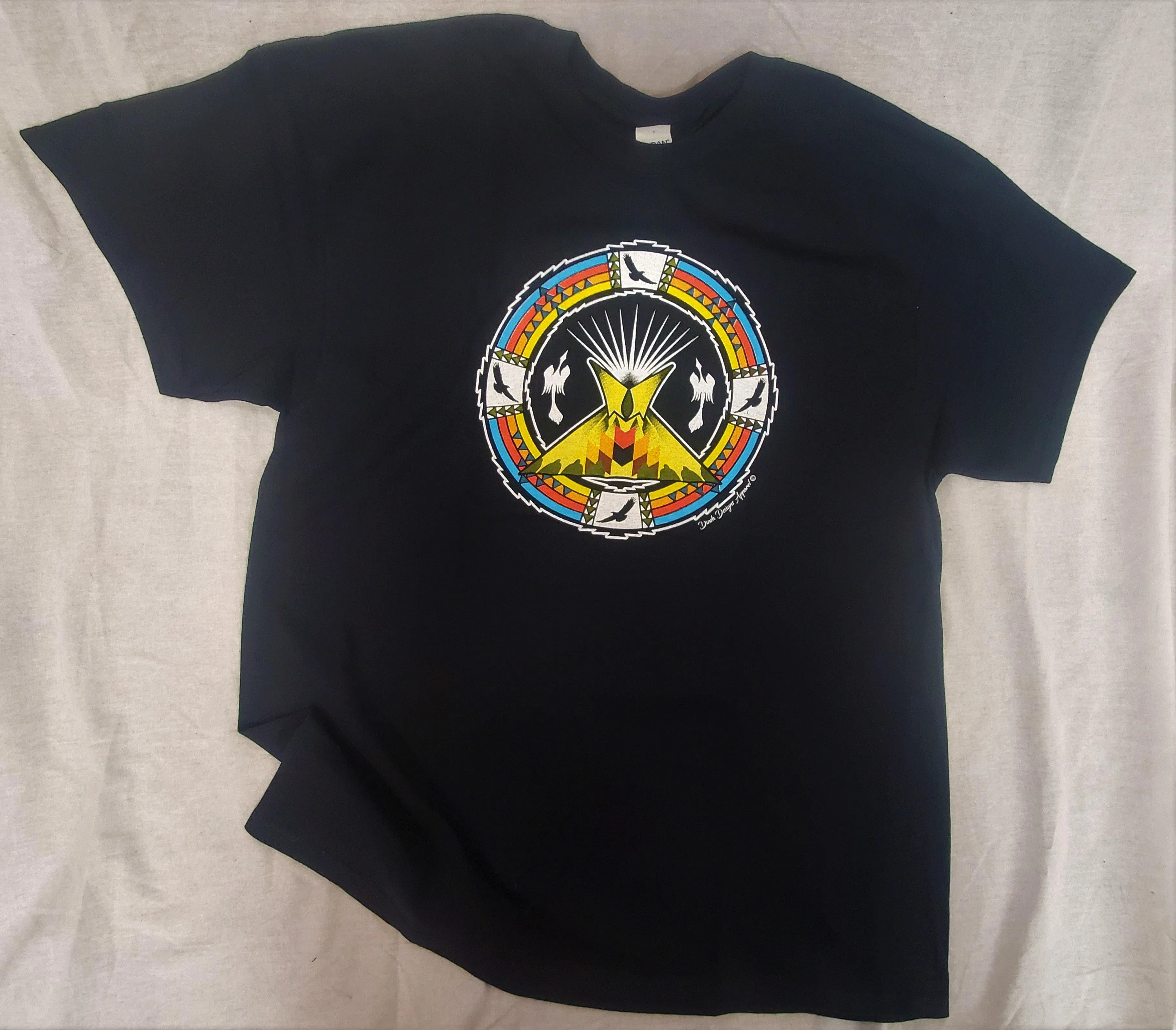 Tepee Rainbow Tee, Black
