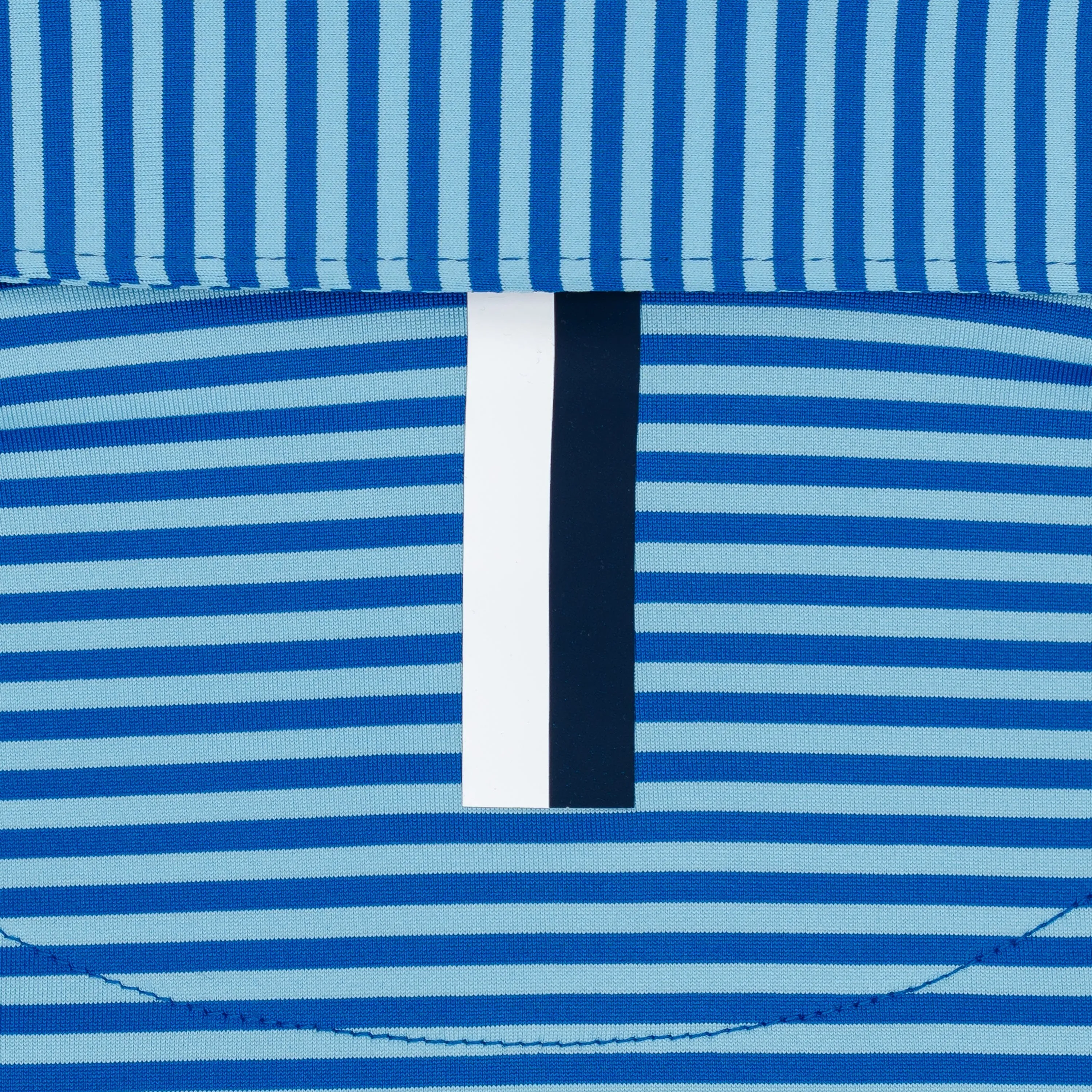 The Birdie Stripe | Performance Polo | The Birdie Stripe - Powder Blue/Azure Blue