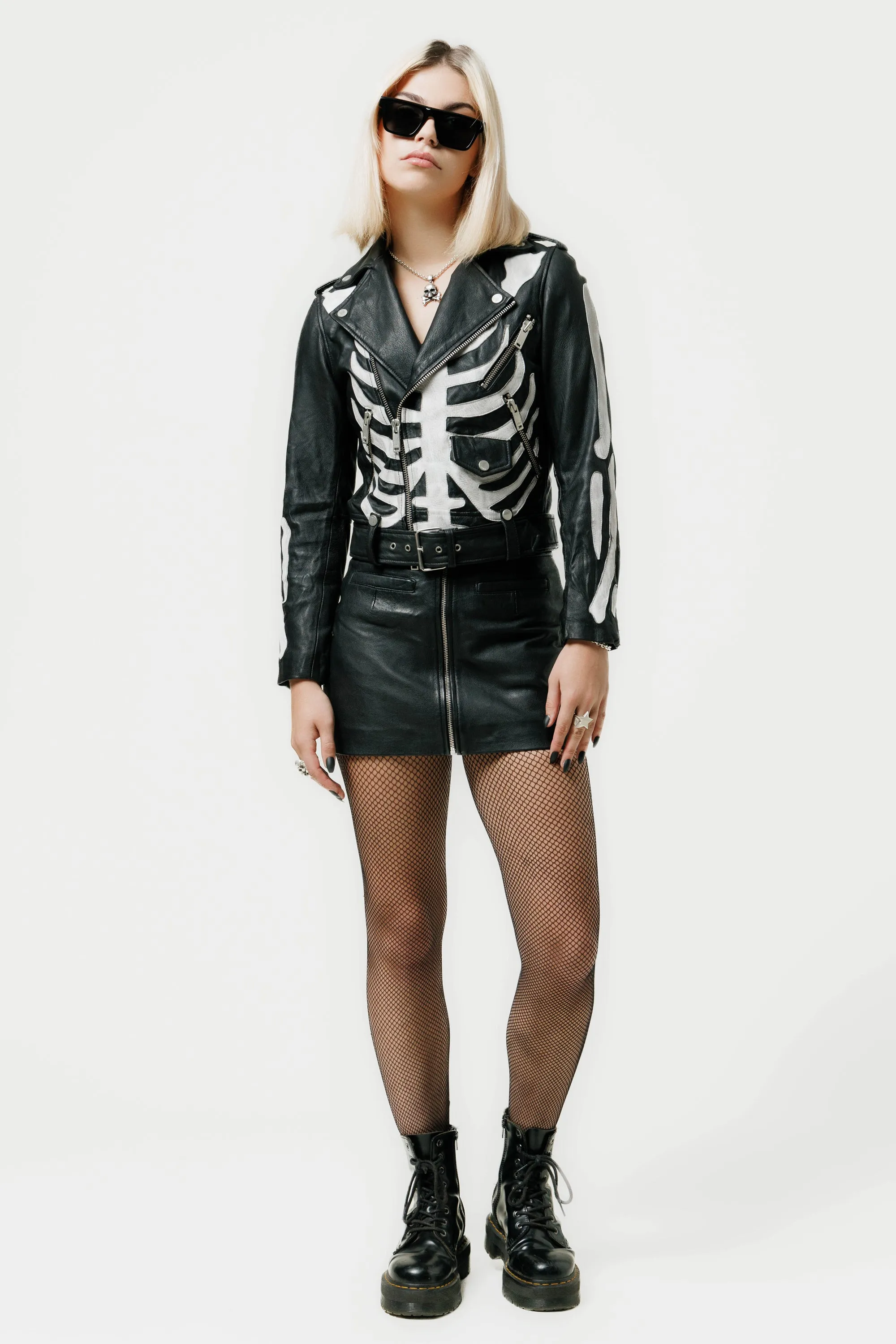 The Skeleton Deuce Biker Jacket
