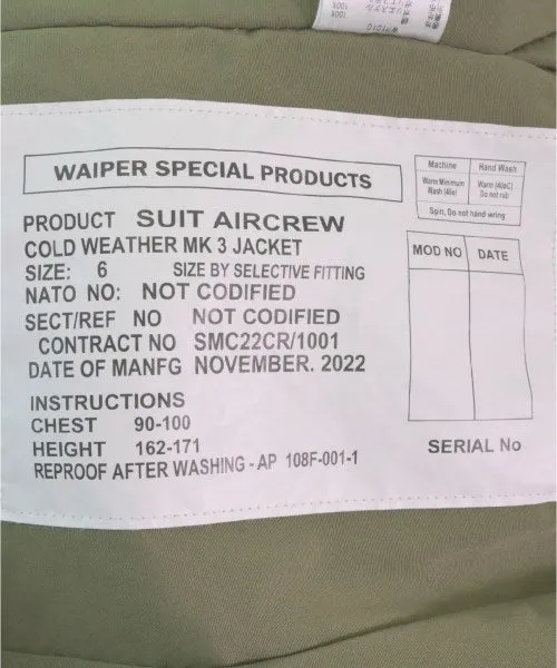 WAIPER inc. Millitary jackets