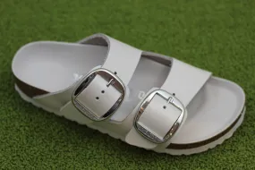 Women's Arizona Big Buckle Sandal - White Leather